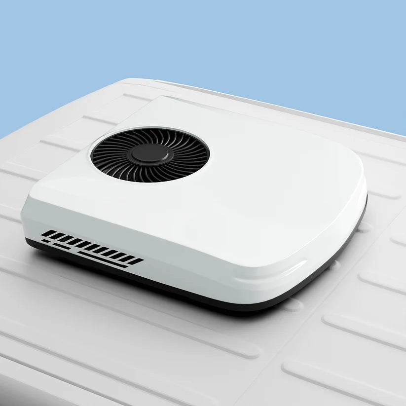 12V 10000 BTU Rooftop RV Air Conditioner, Top Mounted Heating and Cooling AC Set